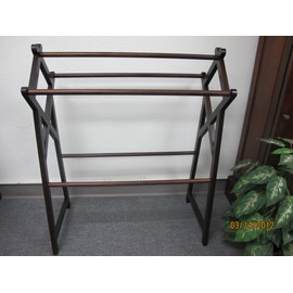 D-Art Cross Towel Rack (Blanket Rack) in Solid Mahogany Wood