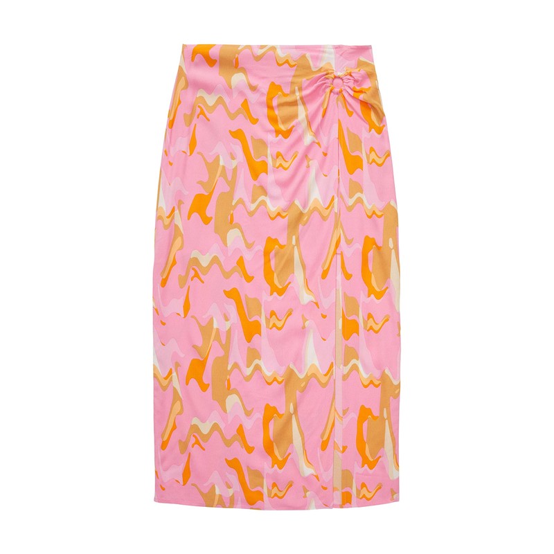 TOM TAILOR Denim Women's Skirt with Slit & Pattern, 31704