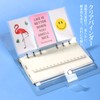 Leobro Personal Organizer, Transparent Binder, Bible-Size Notebook, PVC Clear Material,