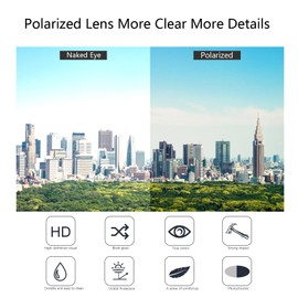 PEEPAI Mens Photochromic Polarized Sunglasses, Driving Sunglasses for Men, UV Protection for Fishing, Night, Night