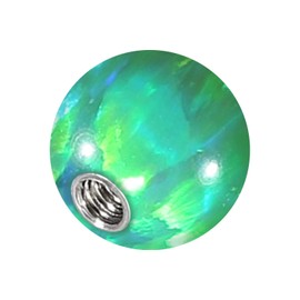Piercingline® Synthetic Opal Screw Ball with Surgical Steel Thread