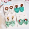 Sitsink Monstera Polymer Clay Cutters - 7 Pcs Monstera Leaves
