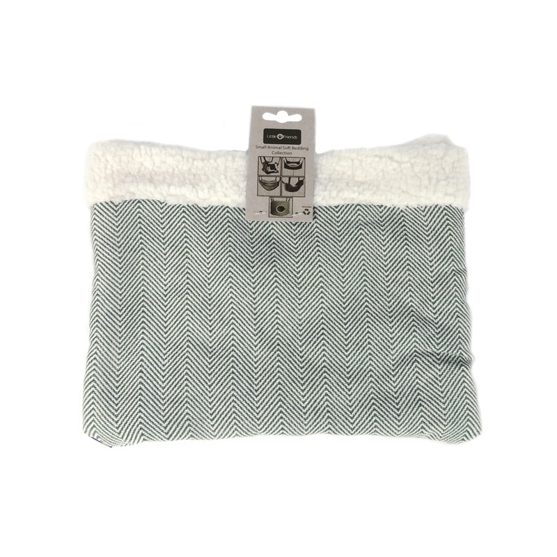 Little Friends Fluffy Lined Recycled Eco Hammock With Pouch: Green