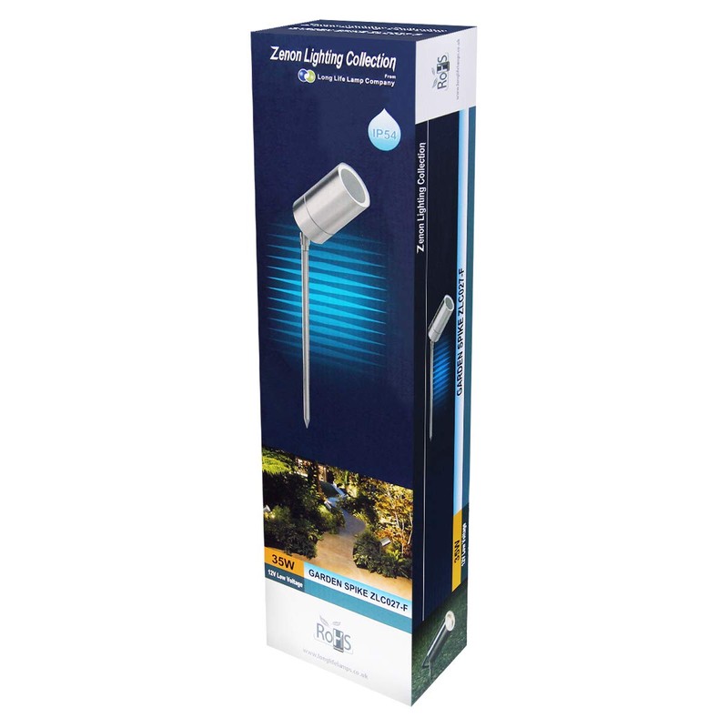 Long Life Lamp Company 2 pack Stainless Steel 12v Low