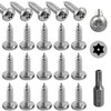 Hilitchi 50 Pcs M5x16mm Stainless Steel Button Head Torx Sheet