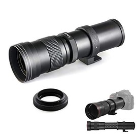 420-800mm f/8-16 Manual Telephoto Lens for Nikon D5, D4S, DF, D4, D810, D800, D750, D610, D500, D7500, D7200, D7100, D5600, D5500, D5300, D5200, D5100, D3500, D3400, D3300, D3200, DSLR Cameras
