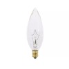 SATCO S3283 40W Clear Light Bulb E12/Candelabra Base Incandescnt Torpedo