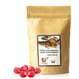 NY SPICE SHOP Pastel Strawberries Candies – Gummy Sweet Fruit Candy – All-Natural Delicious Snacks (4 Ounces)