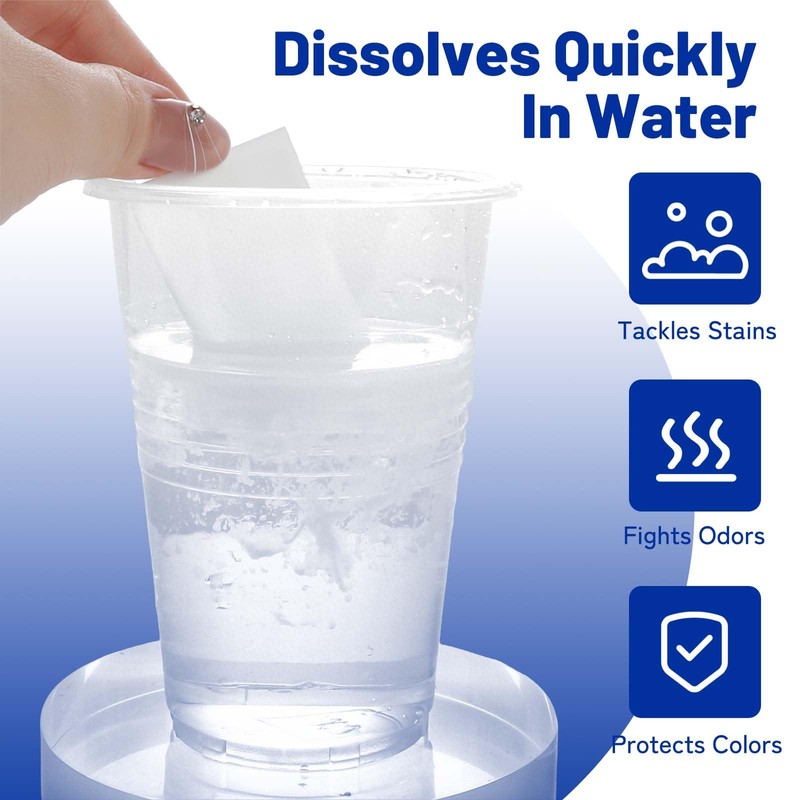 120PCS Luxury Laundry Detergent Sheets - Deep Clean Stain Fighting