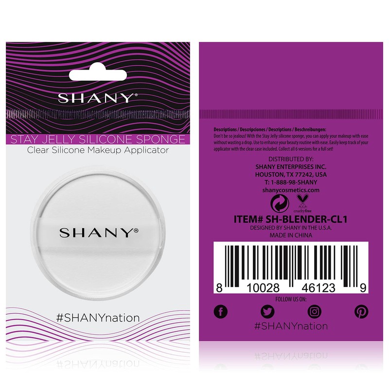 SHANY Stay Jelly Silicone Sponge - Clear & Non-Absorbent Makeup