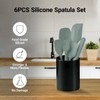 JLiup Silicone Spatula Set of 6, Rubber Spatulas Silicone Food