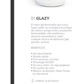 Gloss Over Top Gel Para Uñas Gloss Over Glazy Finish