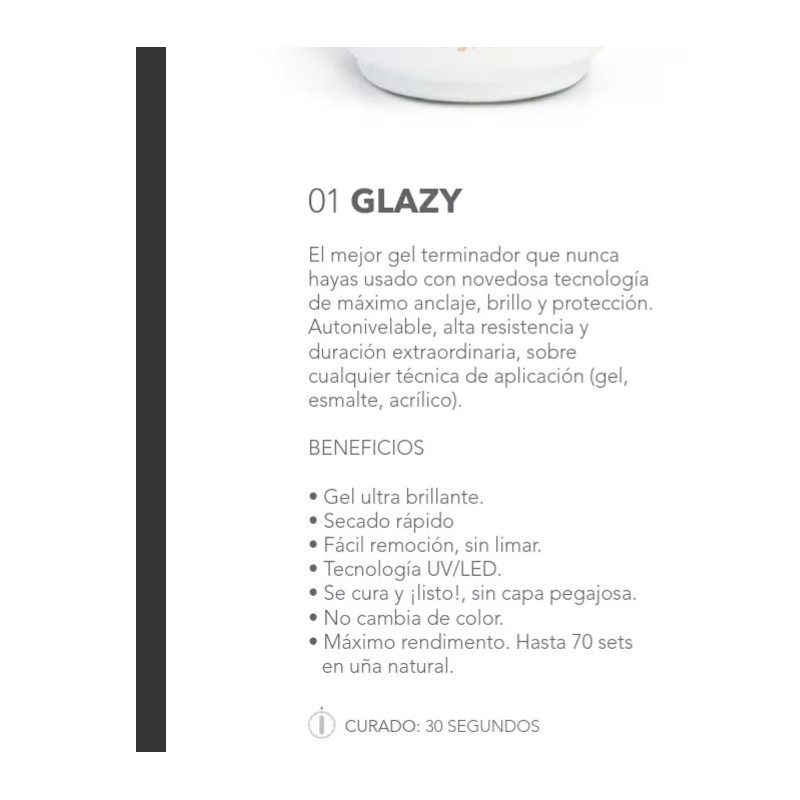 Gloss Over Top Gel Para Uñas Gloss Over Glazy Finish