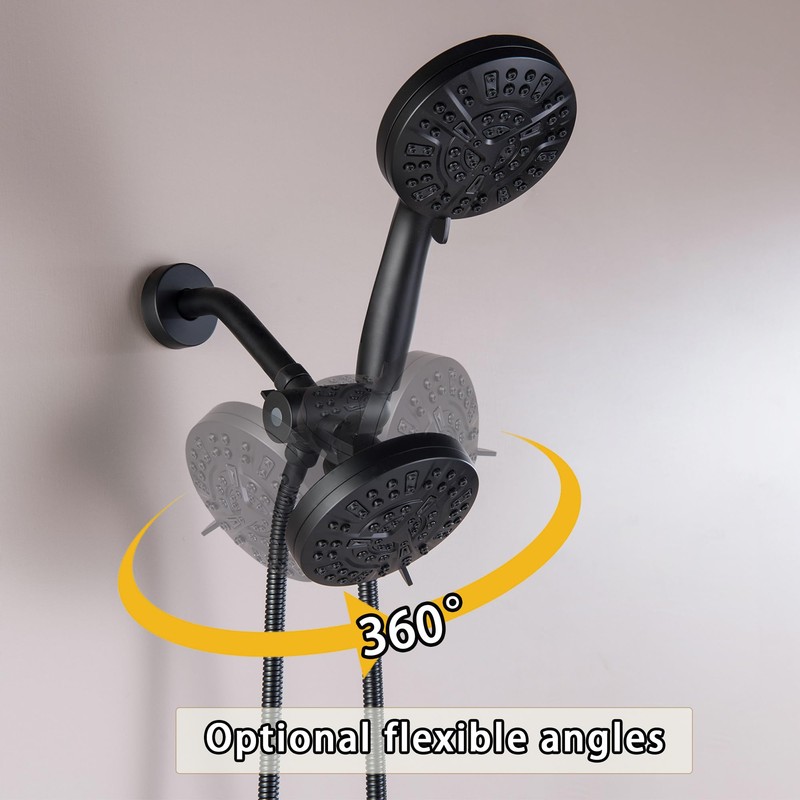 SUBEIXI 2 Handle Shower Faucet Wall Mounted Two Handles Shower