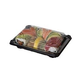 Eco-Products Compostable Disposable Take Out Small Sushi Container With Lid, 6.88" x 4.75", Case of 600