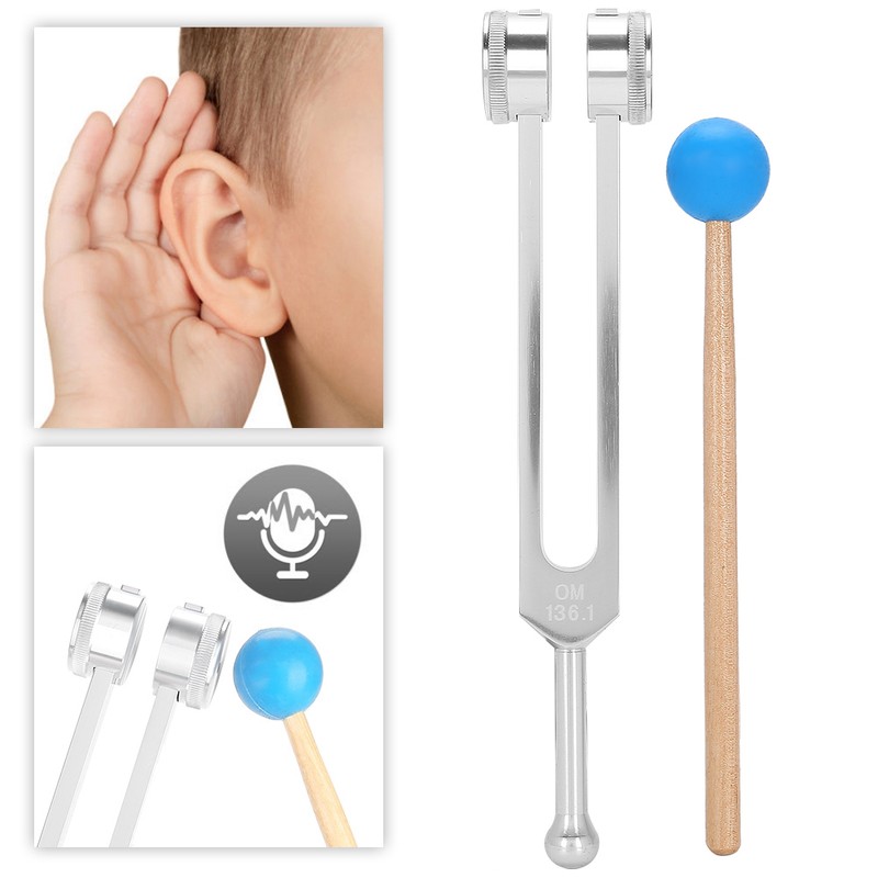 OM136.1 Aluminum Alloy Yoga Tuning Fork Sound Healing Therapy Tuning