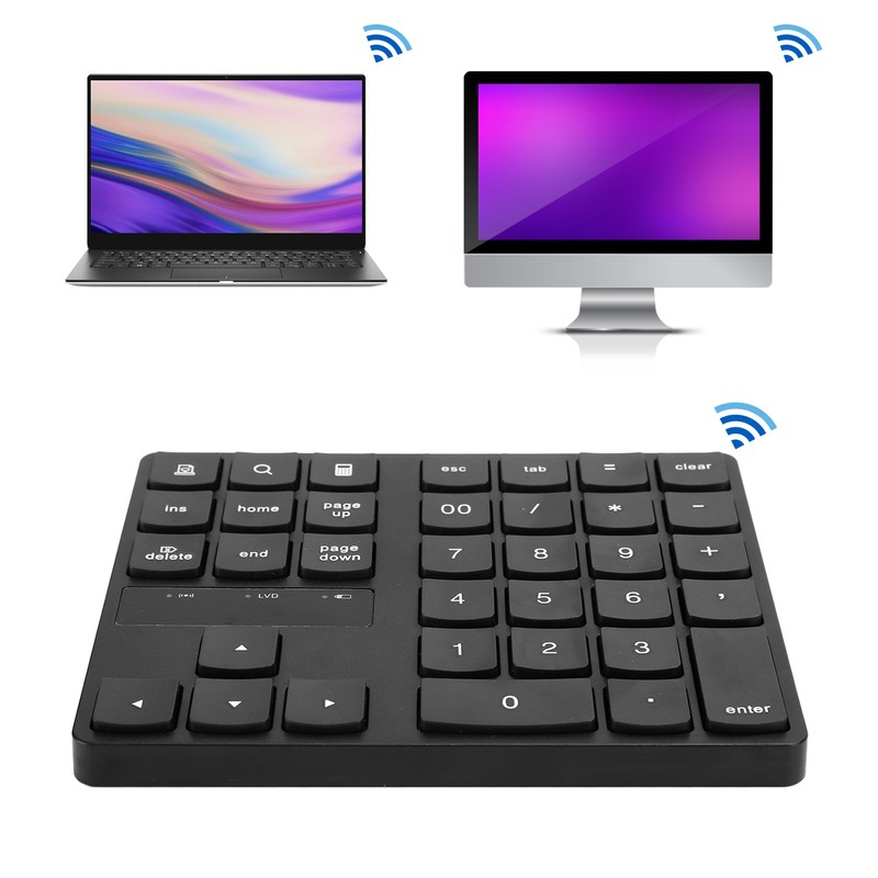 Mini Numeric Keypad 35 Keys 2.4G Wireless Ultra Slim Portable
