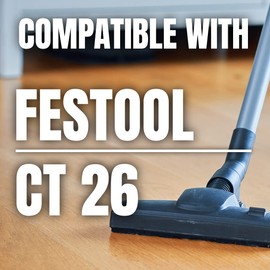 POWERTEC 496187 Selfclean Filter Bag for Festool CT 26 10PK, for Festool Dust Extractor CT26, CT26 E, CTL26, CTM26, Replacement Vacuum Bags, Filter Bags for Festool (75037-P2)