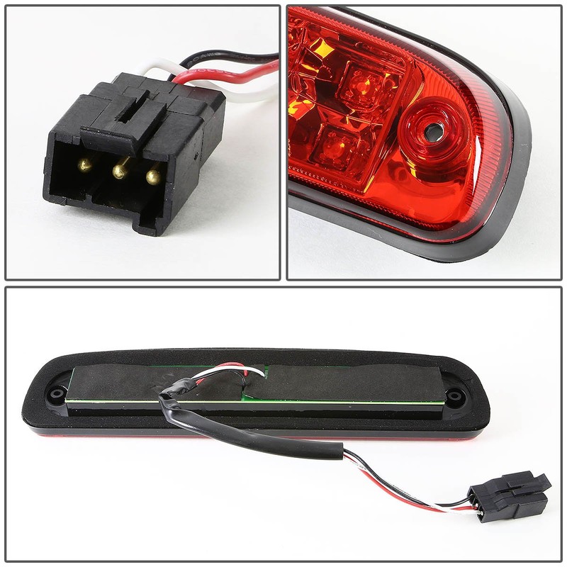 DNA MOTORING 3BL-FSPRAN99-LED-RD Red Lens LED High Mount 3rd Third