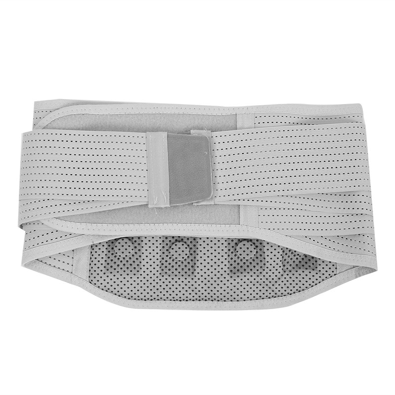 Magnetic Lumbar Support Belt Unisex Breathable Waist Lumbar Correction BraceGray