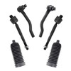 TRQ Front Steering Kit Rack and Pinion Bellow Tie Rod