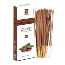 SOUL STICKS Premium Incense Sticks 90g Pack Long-Lasting, 9 Inch Incense Sticks for Home & Energy Cleansing, Meditation, Positive Vibes, Yoga & Relaxation (Coffee)