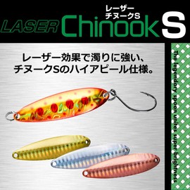 Daiwa Laser Chinook Lure, Small, 0.4 oz (10 g), Blue Glotta
