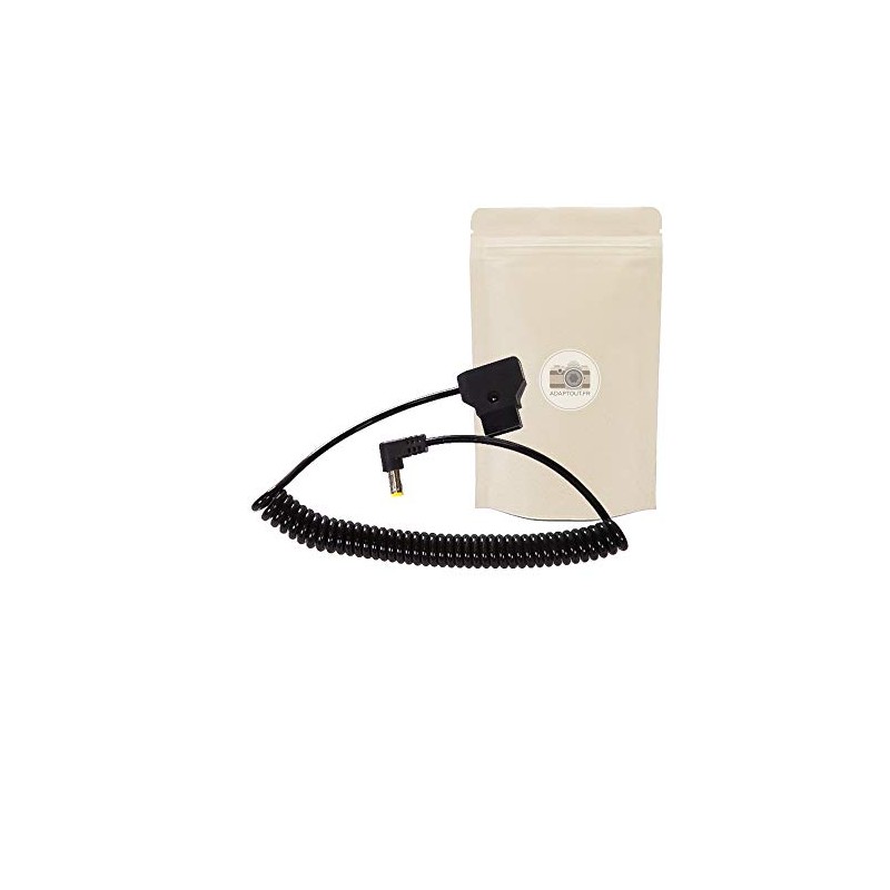 DTAP Braided Cable Right D-Tap Male to DC 12V 5.5x2.1