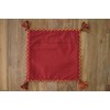 Sayan Sayang Hand Woven Indian Kilim Cushion Cover 45x45 Burgundy