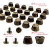 Honigo 24 Pack Bronze Rivets Stud Handbag Purse Feet 3/8