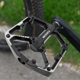 Bicycle Pedals，Bike Pedals Sets 9/16 Non-Slip Aluminum Replacement Pedals For Road/Mountain Bmx Mtb Spin Bike (Black)