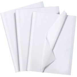 300 Sheets Kraft Tissue Paper 14 x 20 Inches Wrapping Paper Bulk Tissue Paper Decorative for School Baby Shower Graduation Weddings Birthday DIY Bags Gifts (White)