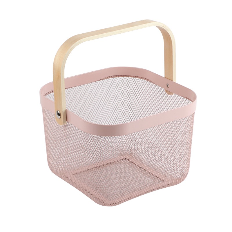 Fruit Colander Metal Material Comfortable Portable Handle Wear Resistant Practical