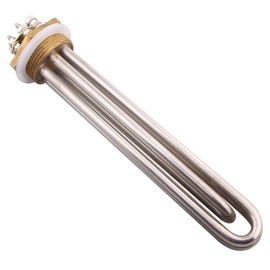 DERNORD 24 V Water Heater Element 900 Watt 1-1/4 Inch 42 mm Copper Flange Heating Element Replacement Part