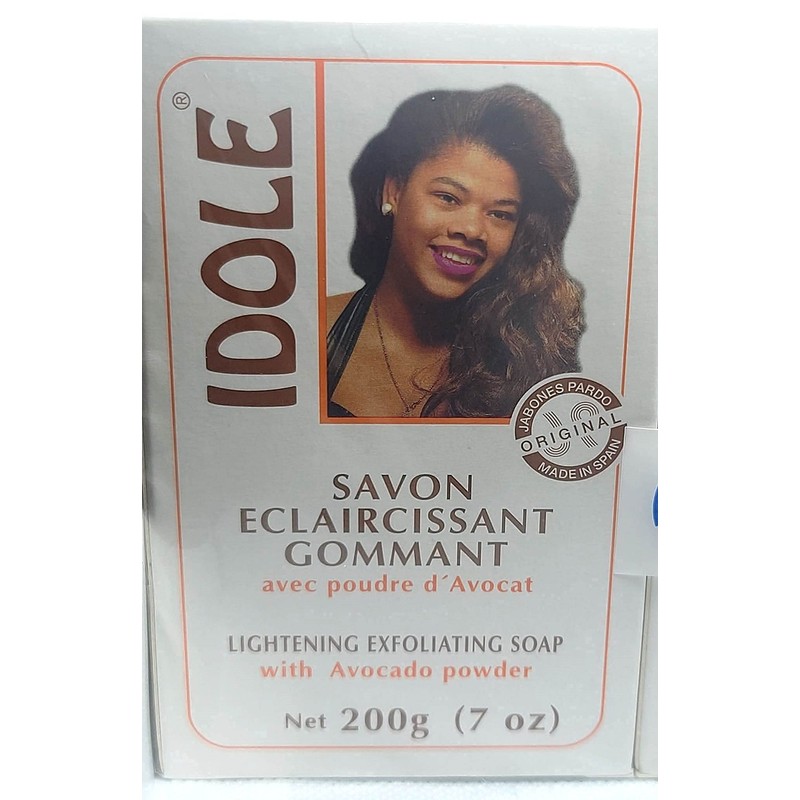 Idole Brightening Exfoliating Soap with Avocado Seed Powder, 3-Pack, Net