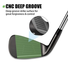 MAZEL WM-X1/2 Individual Men Golf Club Irons 1,2,3,4,5,6,7,8,9,Pitching Wedge,Approach Wedge,Sand Wedge with Graphite/Steel Shafts for Right Handed