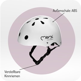 Momi Unisex-Children Mimi Helmet, Grau Matt, 48-58