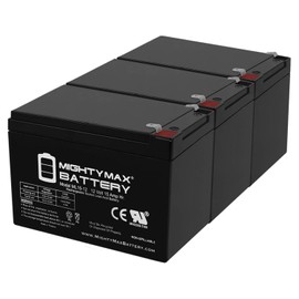 Mighty Max Battery ML15-12 12V 15AH F2 UPS Battery for Chloride 100001013602012V - 3 Pack