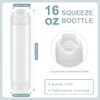 Sabary 6 Pcs 16 oz Inverted Plastic Squeeze Bottle Refillable