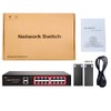 STEAMEMO 16 Port Gigabit PoE Switch, Smart Managed Gigabit Ethernet