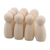 Mxfans 10pieces Painted Art Wooden People Peg Dolls Craft Figurine