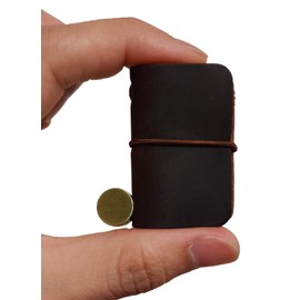 Hesena Miniature Notebook - Handmade Leather Cover