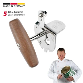 Westmark Heavy Duty Can Opener, For Commercial Use, Suitable For Food Service-Sized Cans, Steel/Wood, Titan, 12242260