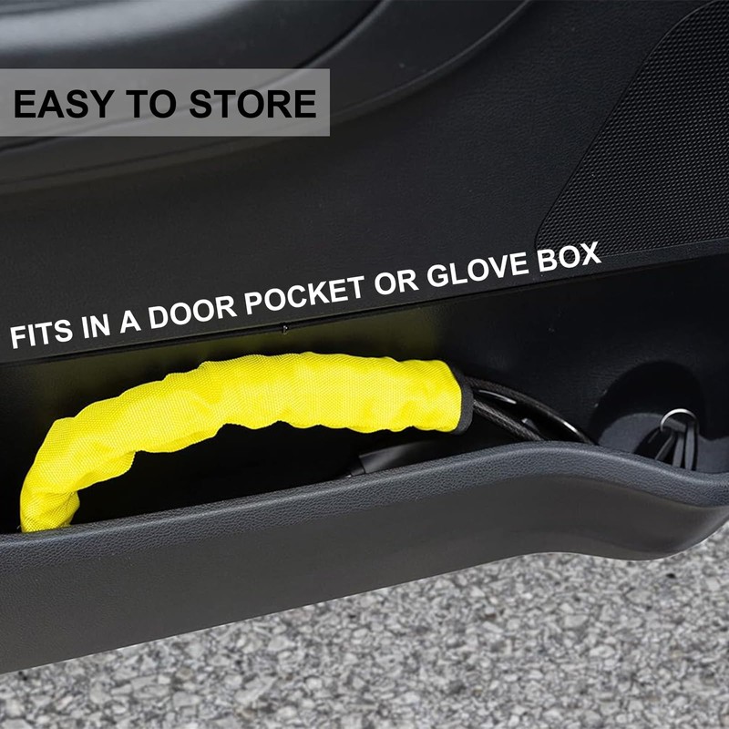 OHVBAEON Steering Wheel Lock - Steering Wheel to Seat Belt
