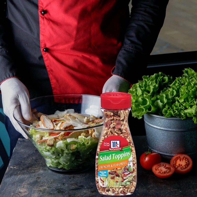 McCormick Salad Toppins, Crunchy & Flavorful, 3.75 oz (Pack of