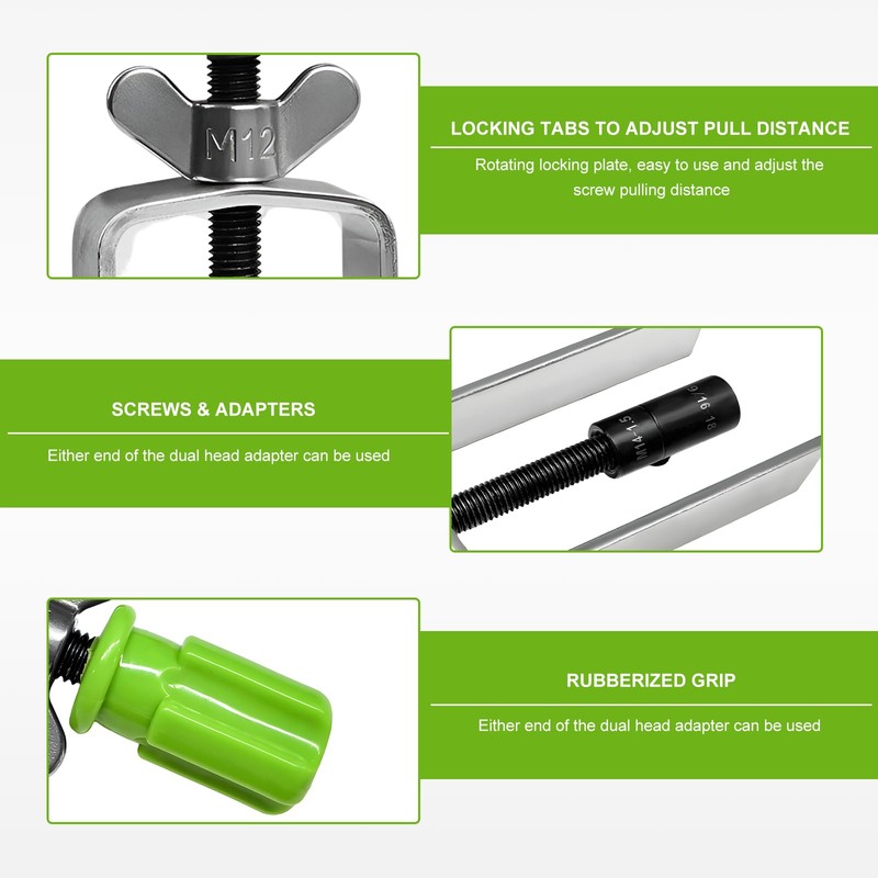 MUQIDA Steering Wheel Lock Plate Remover, Lock Plate Compressor Puller