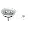 KANARY Kitchen Sink Basket Strainer Replacement for Standard Drains (3-1/2