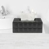 PU Leather Tissue Box Cover, Rectangle Black Tissue Box Holder