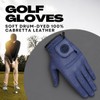 SAGE GEAR Men Premium Blue Cabretta Leather Golf Gloves for