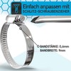 TOOLCORE® Hose clamp set, stainless steel W4.